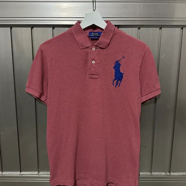 [BUNJANG] Polo Ralph Lauren Big Pony PK T-Shirt (Mute Red) / 폴로 랄프로렌 빅포니 폴로 pk 반팔 티셔츠(뮤트레드)