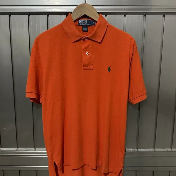 [BUNJANG] Polo Ralph Lauren Vivid Orange Classic Fit Short Sleeve T-Shirt / 폴로 랄프로렌 비비드 오렌지 클래식핏 pk 반팔 티셔츠