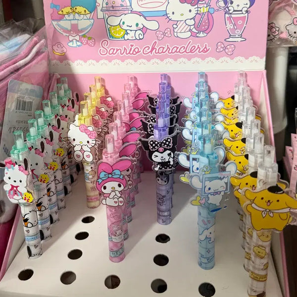 [BUNJANG] Sanrio Characters Ballpoint Pen Set (Pochacco, Hello Kitty, My Melody, Kuromi, Cinnamoroll, Pompompurin) / 볼펜 포차코 헬로키티 마이멜로디 쿠로미 시나모롤 폼폼푸린 산리오