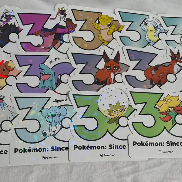[BUNJANG] Pokemon 30th Anniversary Logo Stickers / 포켓몬 30주년 기념 로고 스티커 여러개 판매합니다!