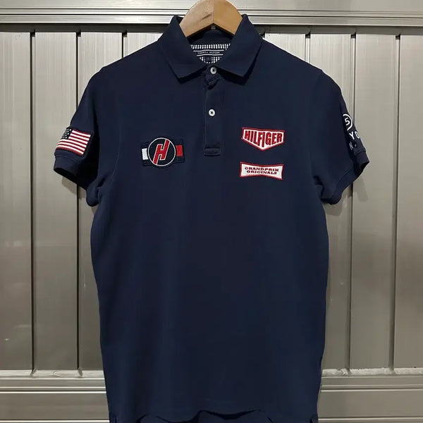 [BUNJANG] Tommy Hilfiger Grand Prix Racing Patch PK T-Shirt / 타미 힐피거 그랑프리 레이싱 패치 pk 반팔 티셔츠
