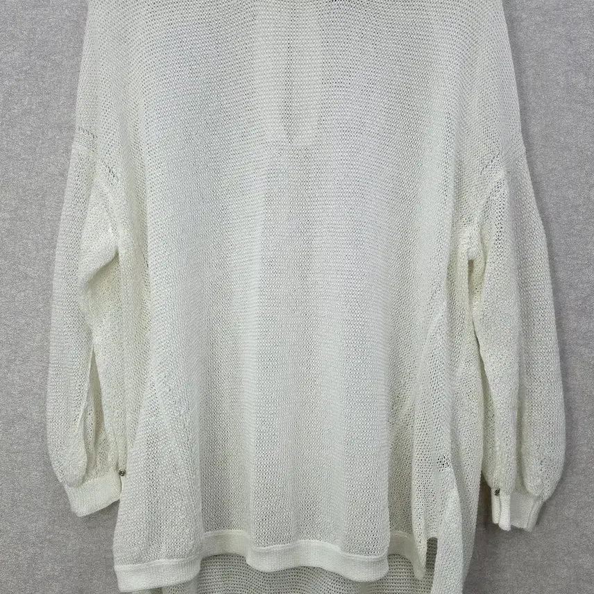 [BUNJANG] Lanvin Collection Sheer Knit Blouse / 한섬 랑방컬렉션 시스루 니트 블라우스 LANVIN COLLECTION