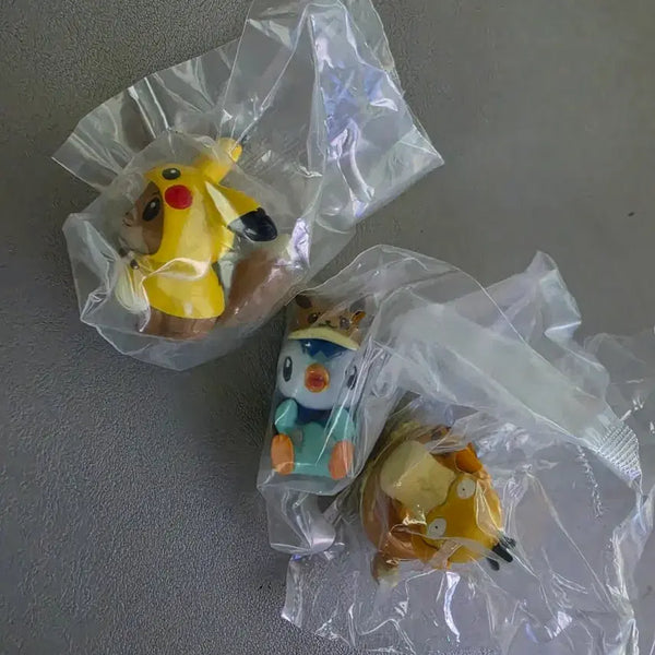 [BUNJANG] Pokemon Center Limited Gacha Eevee, Psyduck, and Piplup Figure Set / 포켓몬센터 한정 가챠 - 이브이/고라파덕/펭도리