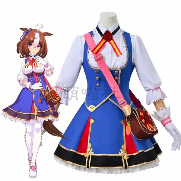 [BUNJANG] Meisho Dotou Uma Musume XL Cosplay Set (Wig + Summer Uniform) / 우마무스메 메이쇼 도토 XL 가발+승부복세트+하복