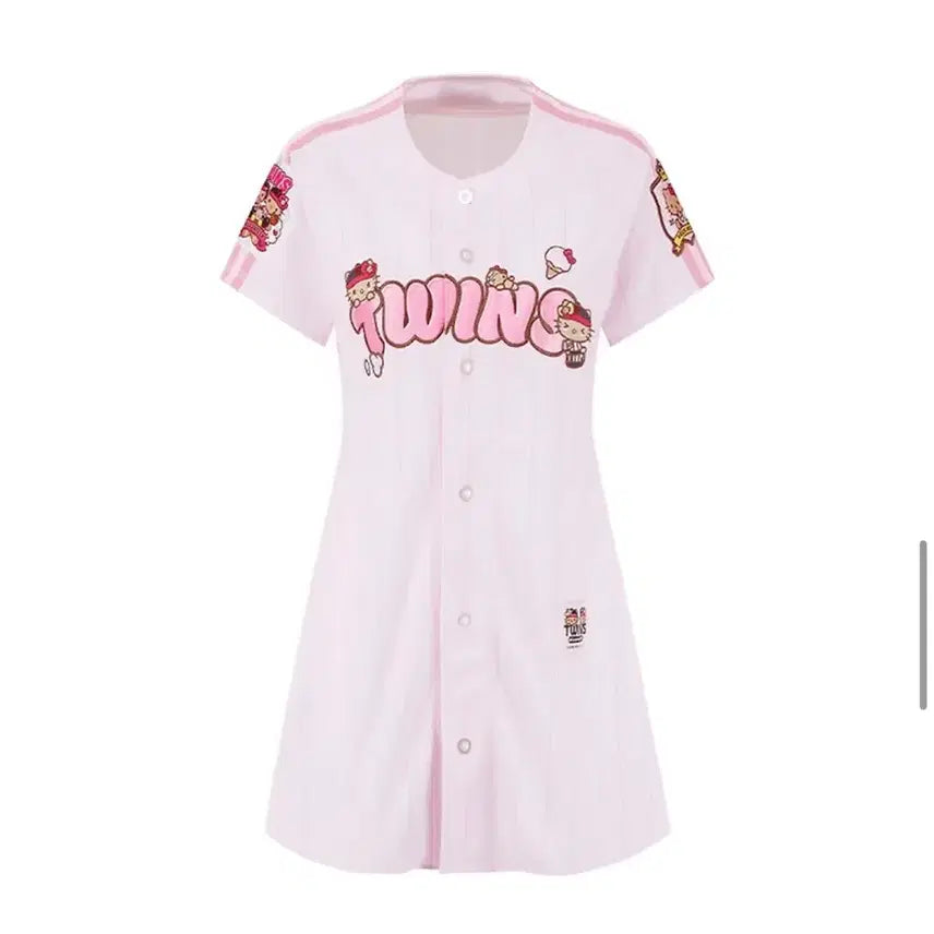 [BUNJANG] LG Twins Tanning Kitty One Piece Pink Pop Uniform / 원가양도) 태닝키티 엘지트윈스 원피스 핑크 팝 유니폼