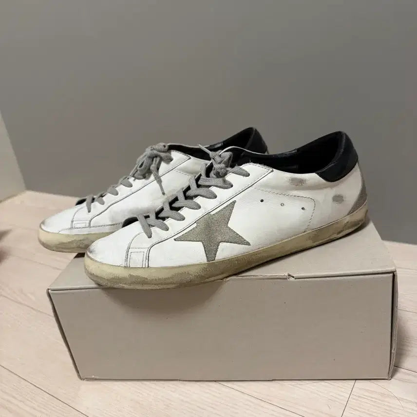 [BUNJANG] Golden Goose Black Leather Sneakers / 골든구스