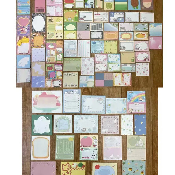 [BUNJANG] A, B, C Set - 78-79 Types - Memo Pad Sheets / [A, B, C] 떡메 떡메모지 소분 띵(78-9종)
