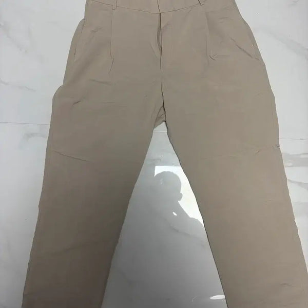 [BUNJANG] Drawfit Linen Pants Beige L / 드로우핏 린넨 바지 L