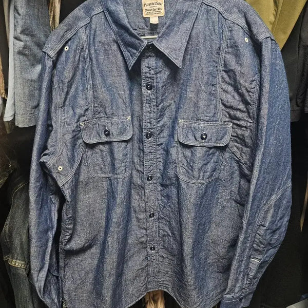 [BUNJANG] Pherrow's Chambray Shirt XXL / 페로우즈 샴브레이 XXL
