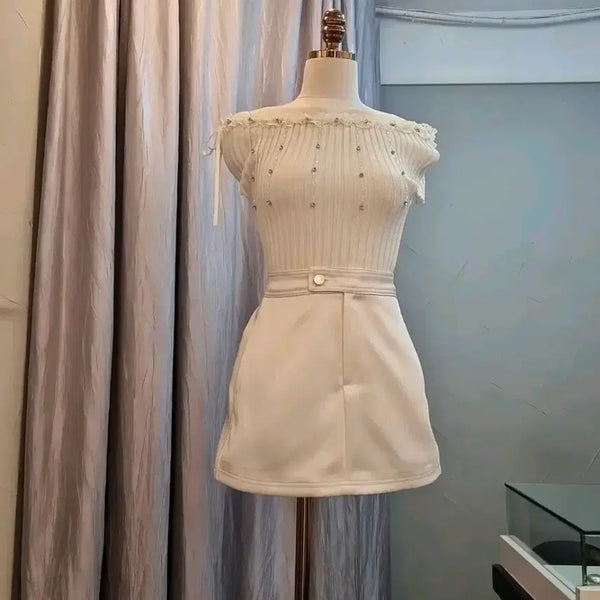 [BUNJANG] Off-the-Shoulder Cubic T-shirt / 수입의류 오프숄더큐빅티(12.4)엉넬 로썸제이 최종가격