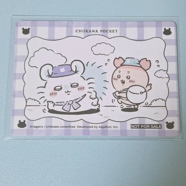 [BUNJANG] Chiikawa Pocket Offline Event POB Goods Card Kani & Momonga / 치이카와 포켓 오프라인 행사 특전 굿즈카드 카니 모몽가