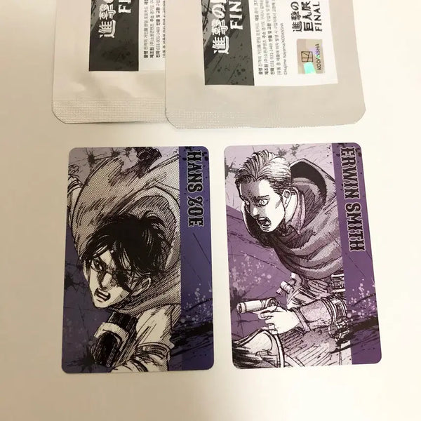 [BUNJANG] Attack on Titan Exhibition - Special Exhibition Memorabilia - Hanji & Erwin Photocard Set / 진격의거인 전시회 포토카드 한지,엘빈 원가양도 진격거