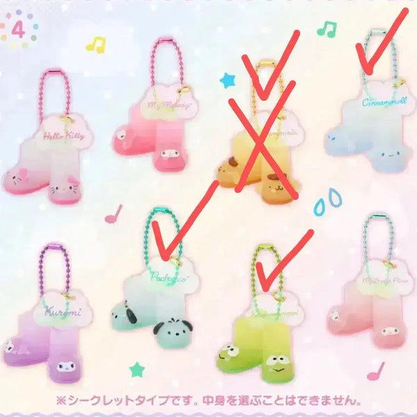 [BUNJANG] Sanrio Secret Random Rain Boot Keychain / 산리오 시크릿 랜덤 장화 키링