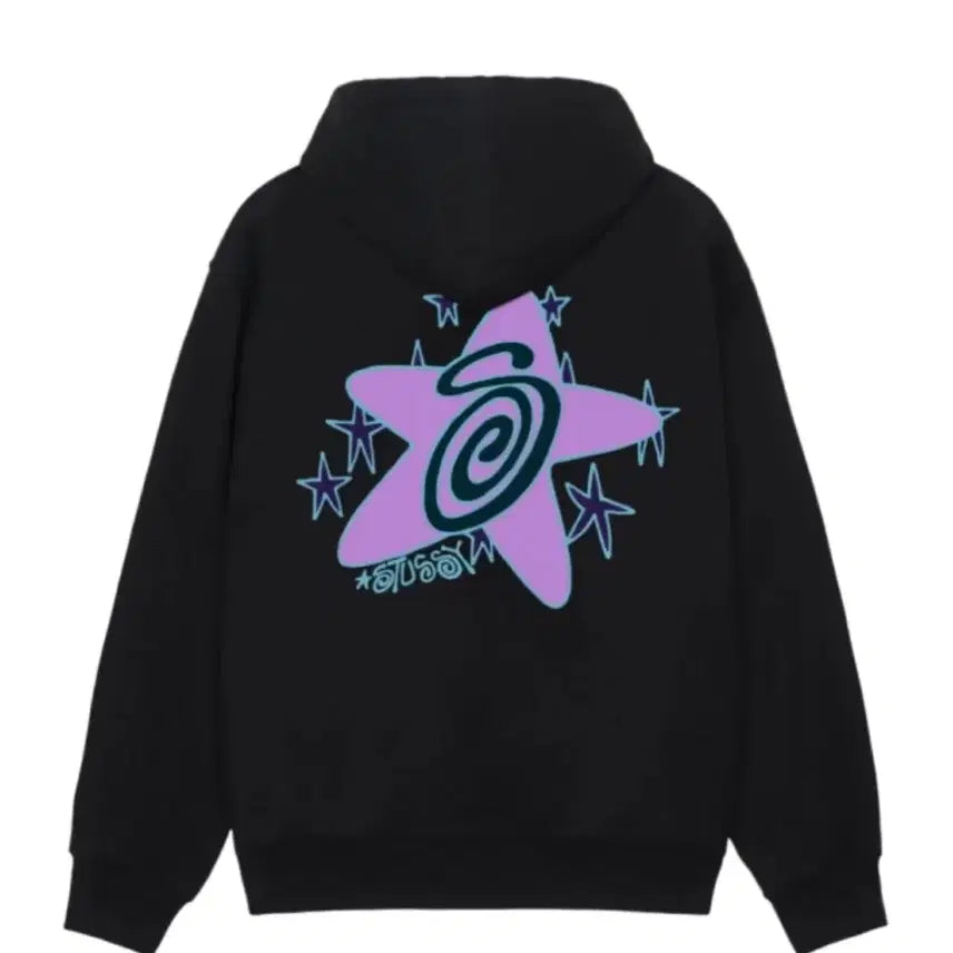 [BUNJANG] Stussy Galaxy Hoodie Black / 스투시 후디 갤럭시 블랙