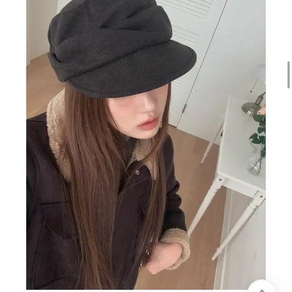 [BUNJANG] Avely Polly Beret Cap Hat / 에이블리 폴리 베레모 캡모자(새상품)