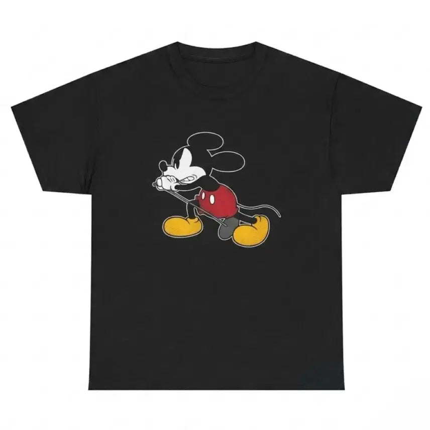 [BUNJANG] Number Nine x Mickey Mouse Short Sleeve T-Shirt Black / [4] 넘버나인 X 미키마우스 반팔 블랙 판매합니다