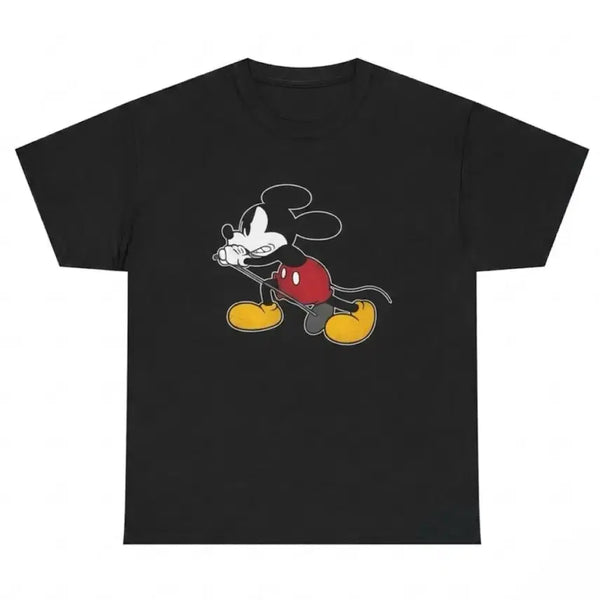 [BUNJANG] Number Nine x Mickey Mouse Short Sleeve T-Shirt Black / [4] 넘버나인 X 미키마우스 반팔 블랙 판매합니다