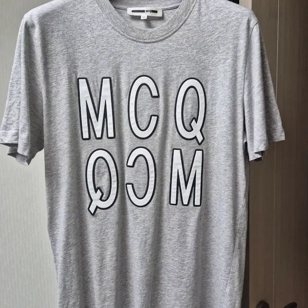 [BUNJANG] MCQ Alexander McQueen Logo Short Sleeve T-Shirt Grey / MCQ 알렉산더 맥퀸 반팔 티셔츠 그레이