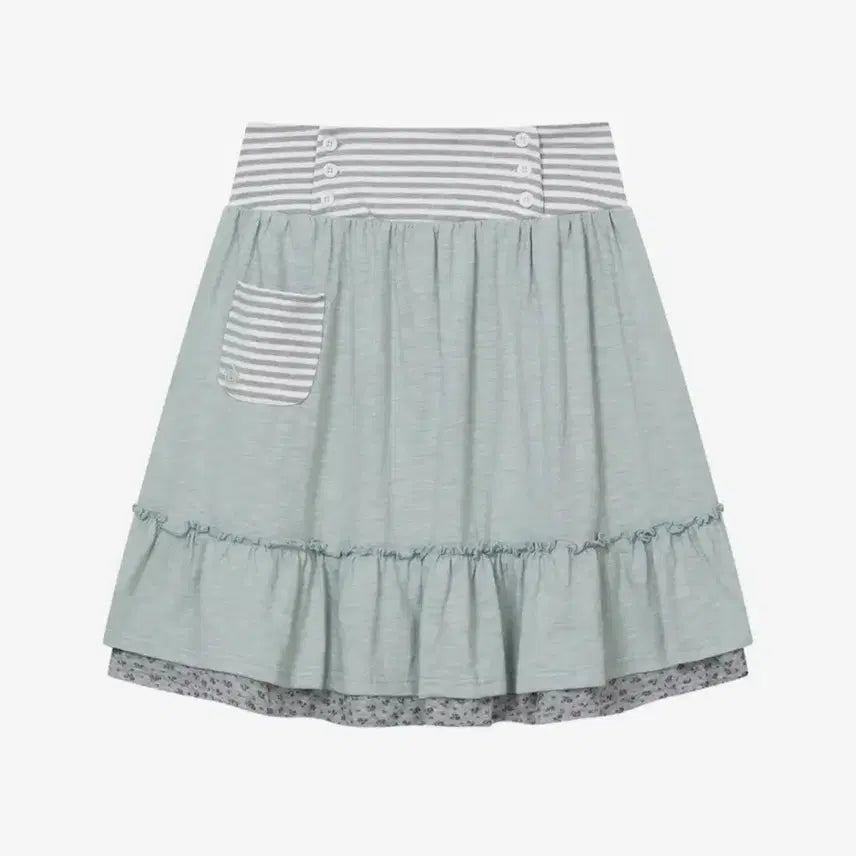 [BUNJANG] Bauff Button-Up Pocket Midi Skirt (Mint) / (새상품) 바우프 버튼업 포켓 미디 스커트 치마 (민트)