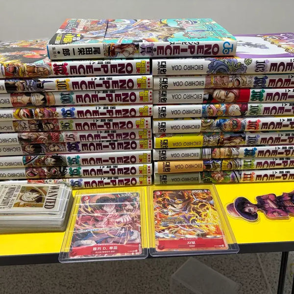 [BUNJANG] One Piece Manga Volumes 93-111 (Japanese Edition) with Card and Goods / 원피스 만화책 93 ~ 111권 일판 108 포함 카드 , 굿즈 팝니다