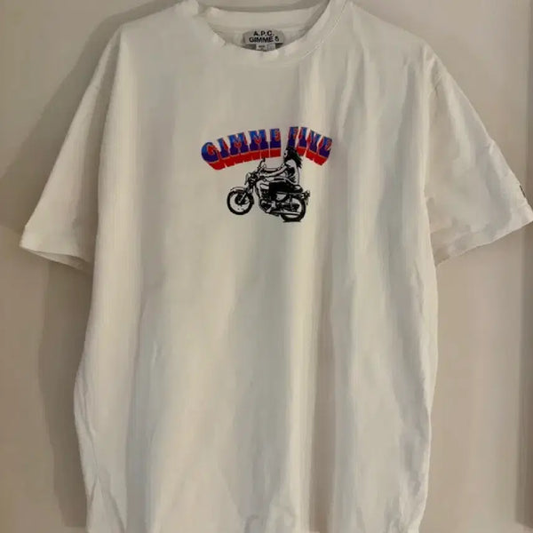 [BUNJANG] A.P.C. x Gimme 5 Collaboration T-Shirt White L / 아페쎄 (A.P.C.) x 김미파이브 콜라보 반팔티 L