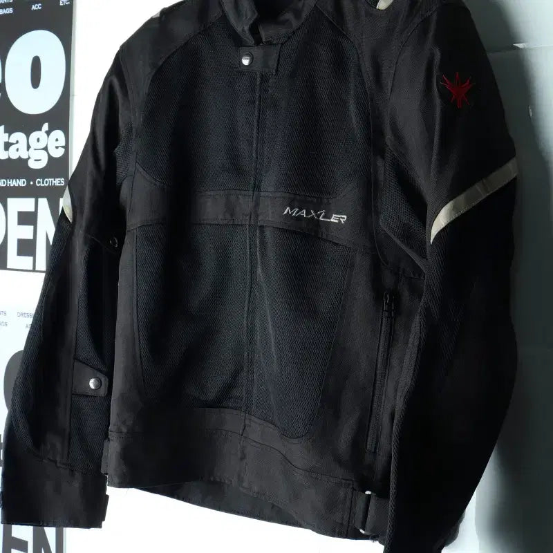 [BUNJANG] Maxler Zip-Up Windbreaker Jumper Jacket / (L-XL) 맥슬러 집업 바람막이 점퍼자켓 바이크 보호-H34898