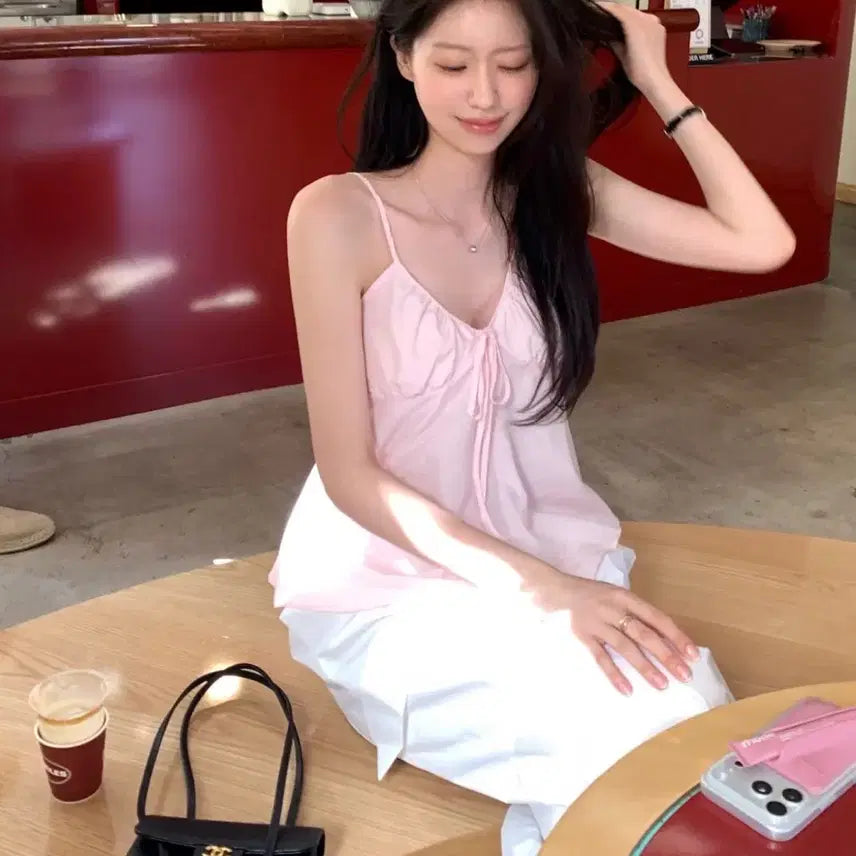 [BUNJANG] Le plein Pink Silk Blouse (Sealed) / (미개봉 새상품)르플레인 leplein 핑크 실크 블라우스 s 사이즈