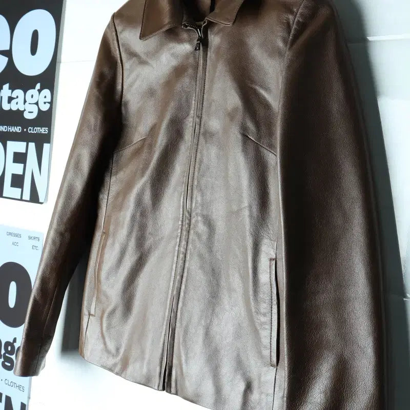 [BUNJANG] Brand Vintage Zip-Up Windbreaker Jumper Jacket - Brown / W(S-M) 브랜드빈티지 집업 바람막이 점퍼자켓 브라운-H34915