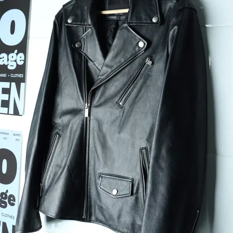 [BUNJANG] East-KUNST Zip-Up Windbreaker Jumper Jacket Real Leather / (L-XL) 이스트쿤스트 집업 바람막이 점퍼자켓 리얼레더-H34918