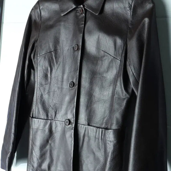 [BUNJANG] W(F) Brand Vintage Full Zip Windbreaker Jacket Y2K Lambskin / W(F) 브랜드빈티지 집업 바람막이 점퍼자켓 Y2K 양가죽-H34929