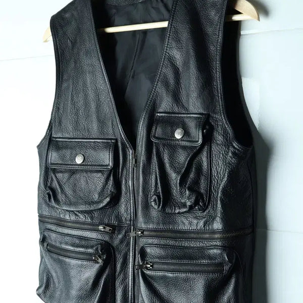[BUNJANG] Brand Vintage Zip-Up Windbreaker Jacket Real Leather Bagatelle-H34932 / (F) 브랜드빈티지 집업 바람막이 점퍼자켓 리얼레더 바가텔-H34932
