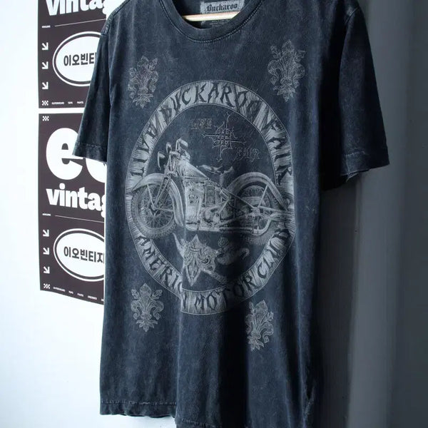 [BUNJANG] Buckaroo Pigment Vintage Printing T-Shirt (L-XL) / (L-XL) 버커루 반팔 티셔츠 피그먼트 빈티지프린팅-H34933