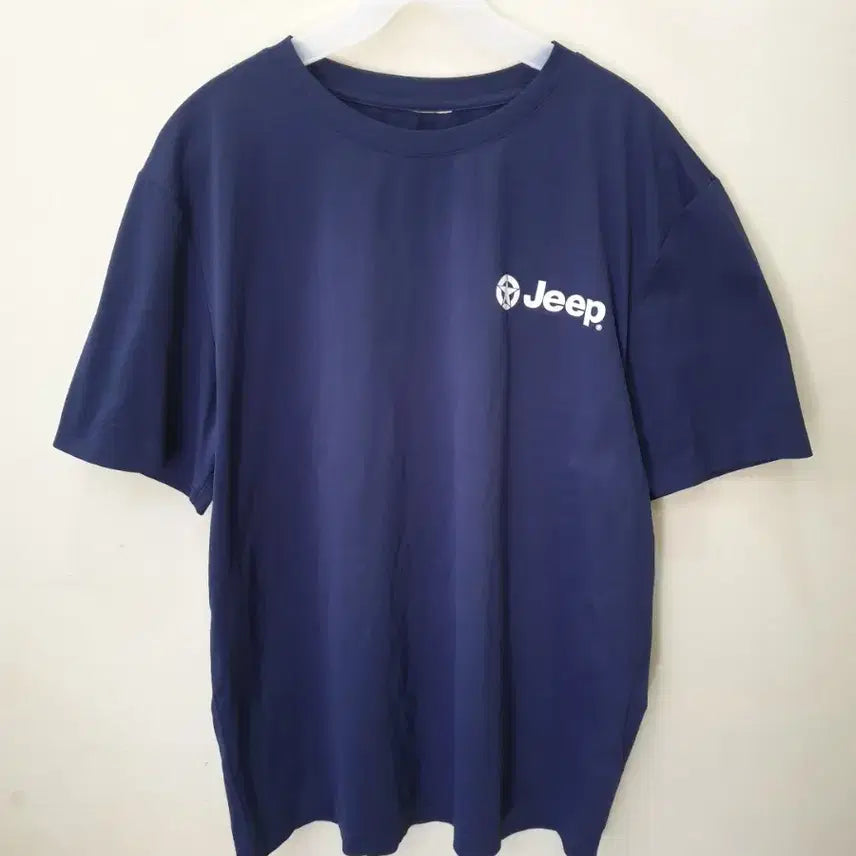 [BUNJANG] Jeep 2020 Navy Logo Short-Sleeve T-Shirt (2XL) / 2XL 지프 반팔 티셔츠 20년식