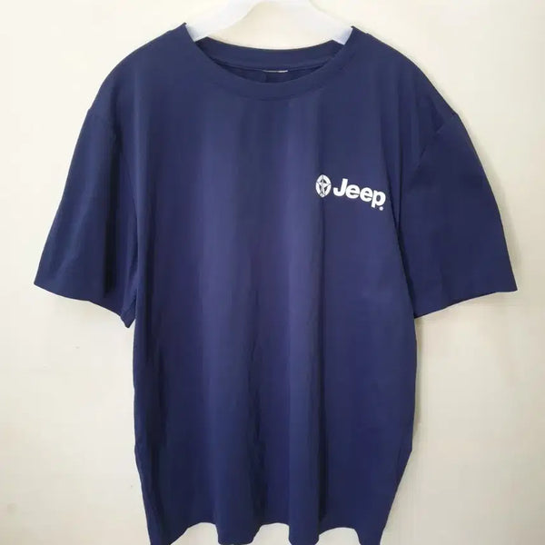 [BUNJANG] Jeep 2020 Navy Logo Short-Sleeve T-Shirt (2XL) / 2XL 지프 반팔 티셔츠 20년식
