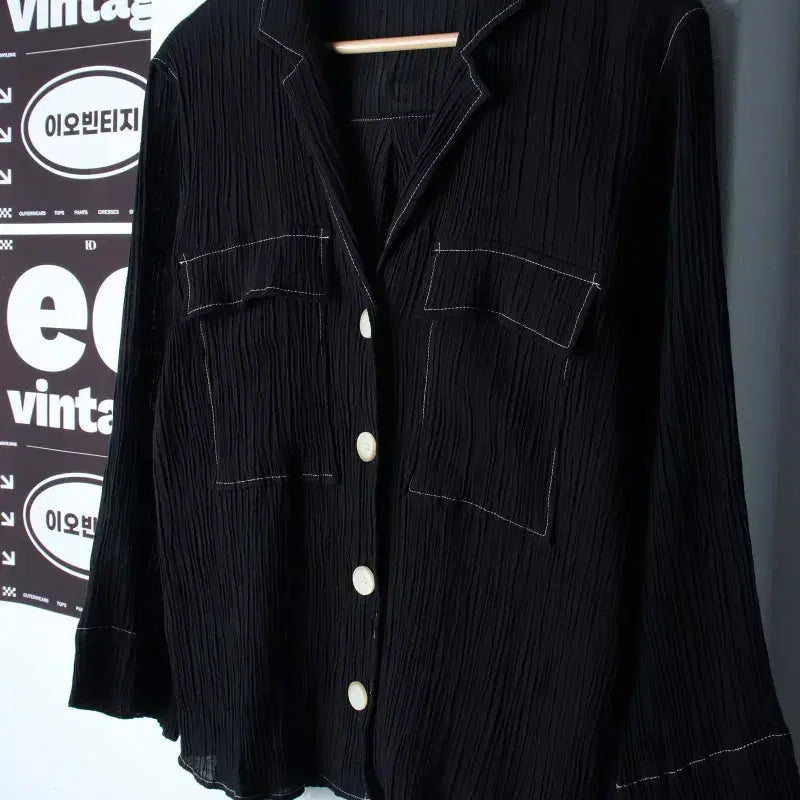 [BUNJANG] Zara Zip-Up Windbreaker Jacket Lightweight Black / W(XS-M) 자라 집업 바람막이 점퍼자켓 포켓 경량 블랙-H34897