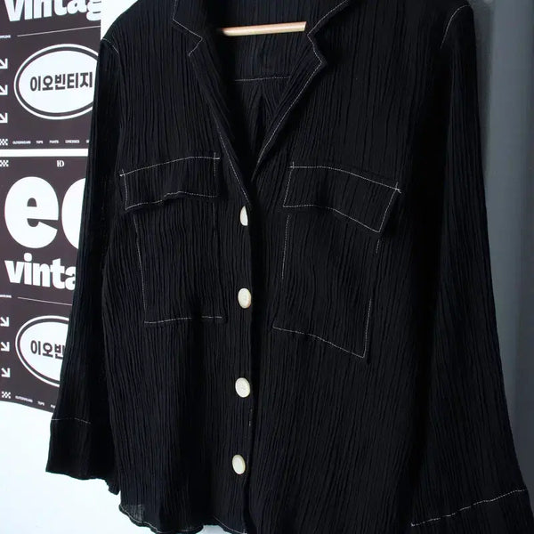 [BUNJANG] Zara Zip-Up Windbreaker Jacket Lightweight Black / W(XS-M) 자라 집업 바람막이 점퍼자켓 포켓 경량 블랙-H34897