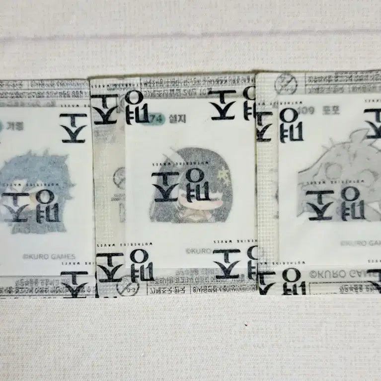[BUNJANG] GS25 Seolji Popo Gieom Stickers Bundle / 명조 1차 설지 포포 기염 GS25 띠부씰 판매