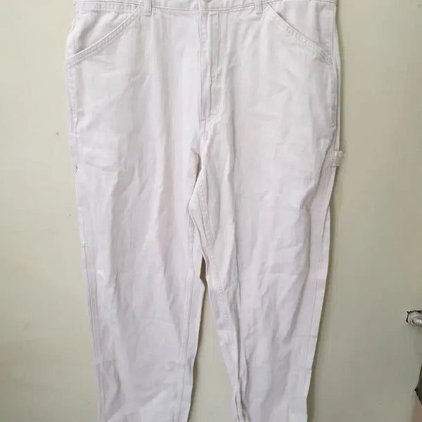 [BUNJANG] Uniqlo Beige Cotton Pants L Size / L 유니클로 면 바지
