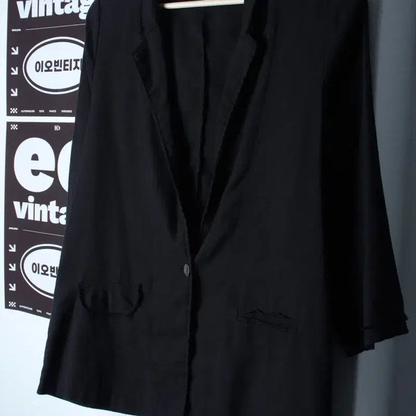 [BUNJANG] W(F) Brand Vintage Zip-Up Windbreaker Jumper Jacket / W(F) 브랜드빈티지 집업 바람막이 점퍼자켓 정장 테일러-H35023