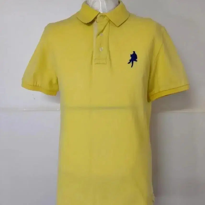 [BUNJANG] OLZEN Short Sleeve Polo Shirt Yellow Character Embroidery / 100)올젠 OLZEN 반팔 카라티셔츠