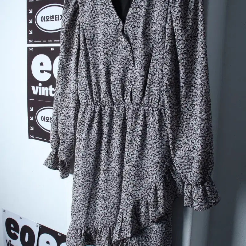 [BUNJANG] Atelier Nine Flower Layered Short Dress / W(F) 아뜰리에 나인 드레스 원피스 플라워 레이어드 숏-H35038