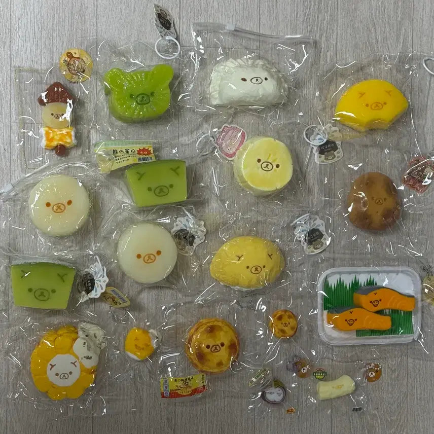 [BUNJANG] Rilakkuma Squishy - Melon, Fish Cake, Dumpling, Potato, Banana, Kiwi / 리락쿠마 말랑이 쿠마 무 멜론 오뎅 어묵 만두 감자 바나나 키위