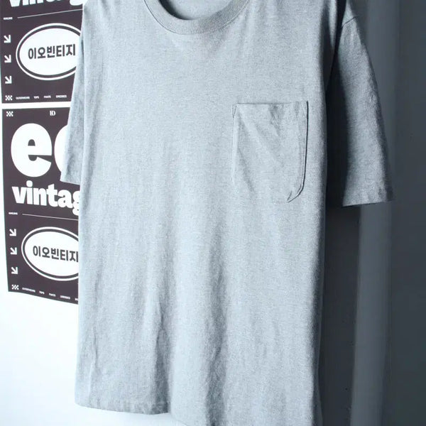 [BUNJANG] Urbanstuff Plain Pocket T-Shirt Gray L-XL / (L-XL) 어반스터프 반팔 티셔츠 포켓 무지 그레이-H34946