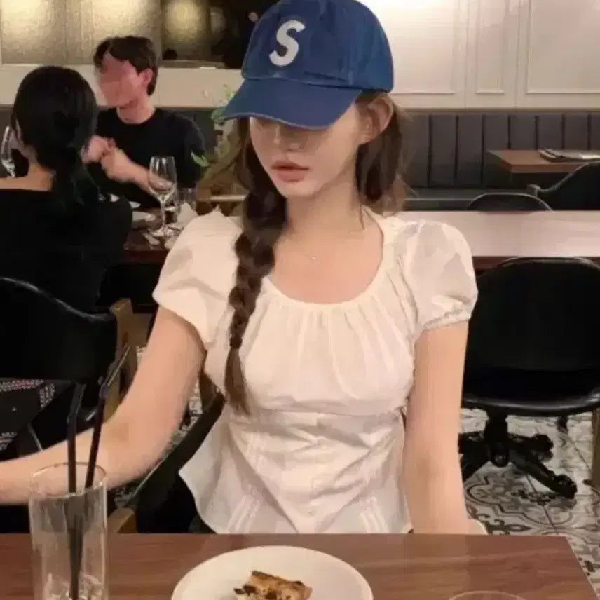 [BUNJANG] JENNIE O Babydoll Short Sleeve Blouse / 제니오 베이비돌 반팔 블라우스