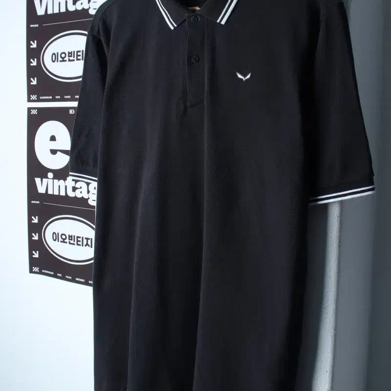 [BUNJANG] Salehwa Short Sleeve Collar T-Shirt (XL-2XL) / (XL-2XL) 살레와 반팔 카라 티셔츠 빅사이즈 링거-H34962