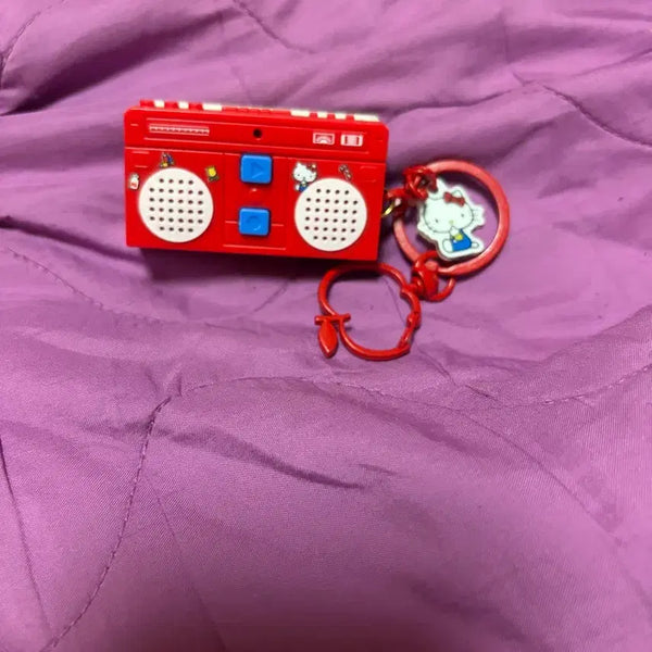 [BUNJANG] Hello Kitty Cassette Tape Keychain / 키티 카세트 테이프 키링 녹음됨