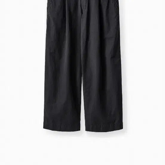 [BUNJANG] Years ago Y-959 Linen Cotton Wide Chino Pants Black / 이얼즈어고 Y-959 리넨 코튼 드릴원턱 와이드 치노팬츠 블랙 2사이즈