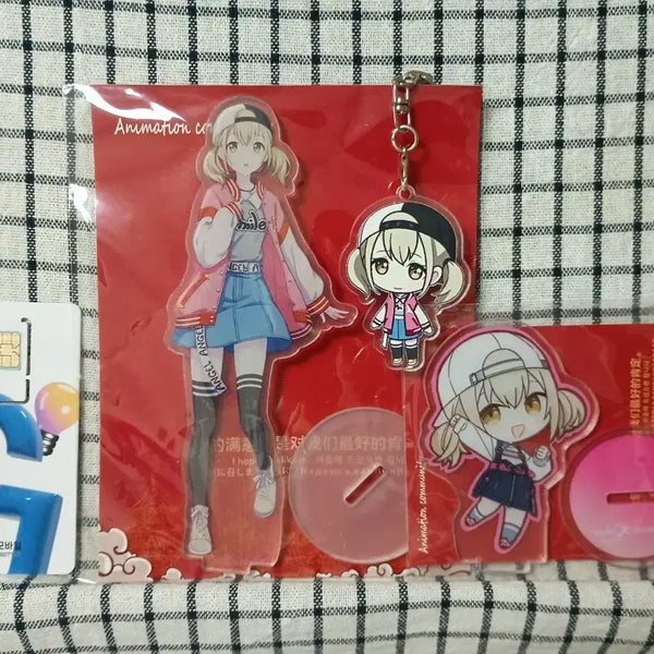 [BUNJANG] Project Sekai Azusawa Kohane Stand & Keyring Set / 증정)프세카 아즈사와 코하네 스탠드 키링 세트 정리