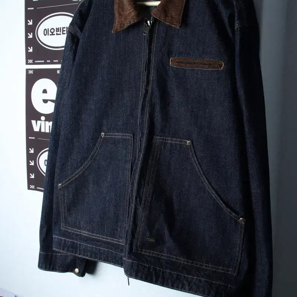 [BUNJANG] Raffstore Zip-Up Windbreaker Jumper Jacket Detroit H34853 / (M-XL) 라퍼지스토어 집업 바람막이 점퍼자켓 디트로이트-H34853
