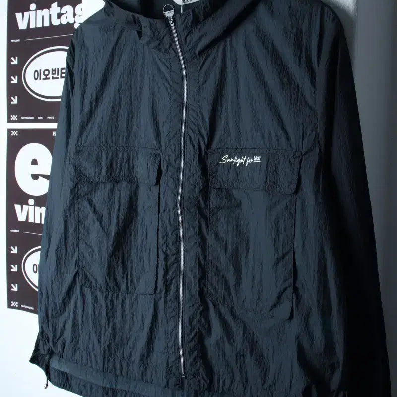[BUNJANG] Brand Vintage Zip-Up Windbreaker Jacket / W(XL) 브랜드빈티지 집업 바람막이 점퍼자켓 새상품 경량-H34854